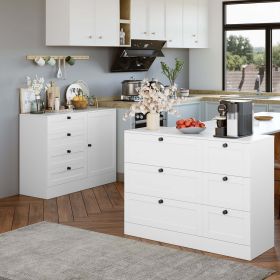 Storage Cabinet; 6 Drawer Dresser with Wide Space; Modern Closet Storage Drawers