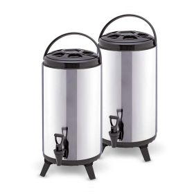 SOGA 2X 12L Portable Insulated Cold/Heat Coffee Tea Beer Barrel Brew Pot With Dispenser