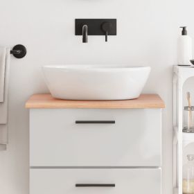 Bathroom Countertop Light Brown 23.6"x19.7"x0.8" Treated Solid Wood