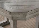 Dining Table Gray Color Diamond Wood Grain Pattern 1pc Table Wire-brushed Finish
