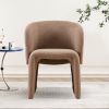 Modern Dining Chair Accent Chair Brown Single Sofa Chair