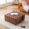 35 Inch Extra Large Storage Ottoman Coffee Table with Lift Top,Faux Leather Ottoman for Living Room,Bedroom