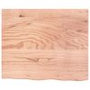 Bathroom Countertop Light Brown 23.6"x19.7"x0.8" Treated Solid Wood