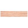 Bathroom Countertop Light Brown 55.1"x11.8"x(0.8"-1.6") Treated Solid Wood