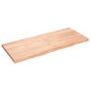 Bathroom Countertop Light Brown 55.1"x23.6"x(0.8"-1.6") Treated Solid Wood