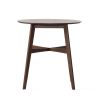 Wood Counter Height Round Dining Table, Brown, 35.4"D x 35.4"W x 36"H
