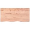 Bathroom Countertop Light Brown 39.4"x19.7"x0.8" Treated Solid Wood