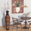 39 "tall standing designer floor vases with elegant two-tone dark brown finishes - ideal for decorating living rooms, bedrooms