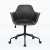 Mid-Century Modern Office Chair,Rolling Swivel Height Adjustable Ergonomic Chair with Frame/Arms ,Back Support Home Desk Chair for Living Room