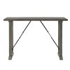 Light Gray Finish Counter Height Table Industrial Design Kitchen Dining Furniture 1pc