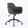 Mid-Century Modern Office Chair,Rolling Swivel Height Adjustable Ergonomic Chair with Frame/Arms ,Back Support Home Desk Chair for Living Room
