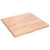 Bathroom Countertop Light Brown 23.6"x23.6"x0.8" Treated Solid Wood