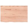 Bathroom Countertop Light Brown 31.5"x19.7"x0.8" Treated Solid Wood