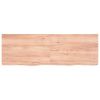 Bathroom Countertop Light Brown 47.2"x15.7"x(0.8"-1.6") Treated Solid Wood