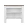 Kitchen Island Ada, Kitchen, Taupe / White