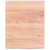Bathroom Countertop Light Brown 15.7"x19.7"x(0.8"-1.6") Treated Solid Wood