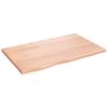 Bathroom Countertop Light Brown 31.5"x19.7"x0.8" Treated Solid Wood