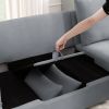 Modern Modular Sofa, 4 Seat Chenile sectional Couch Set with 2 pilows lncluded, freely CombinableIndoor Funiture for Living Room,Apartment, Office