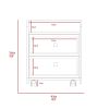 Winslow 150" Wall Cabinet, Four Doors, Two Divisions, Two Shelves