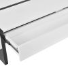 ON-TREND Contemporary Rectangle Design Living Room Furniture, Modern High Gloss Surface Cocktail Table, Center Table for Sofa or Upholstered Chairs