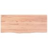 Bathroom Countertop Light Brown 39.4"x15.7"x0.8" Treated Solid Wood