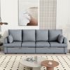 Modern Modular Sofa, 4 Seat Chenile sectional Couch Set with 2 pilows lncluded, freely CombinableIndoor Funiture for Living Room,Apartment, Office