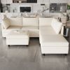 Modular Sectional Sofa, Convertible Sofa Seat With Storage, Sleeper Sectional Sofa Set, Fabric Flexible Modular Combinations for Living Room