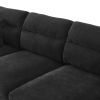 [VIDEO provided][New]110*62" Modern Convertible Sectional Sofa,L-shaped Reversible Couch Set with Free Pillows