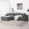 [VIDEO+New] 111.5*72" Minimalist Style Modular Sectional Sofa,Wrinkle-resistant Chenille Couch Set,L-Shaped Compressed Sofa for Living Room